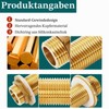 Brass Bulkhead Fitting G3/4 Hose Fitting, Solid Brass Bulkhead Fitting,