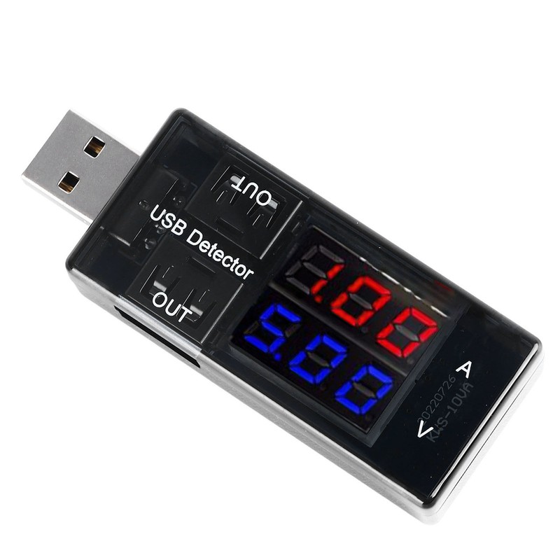 USB Tester High Accuracy Dual Display USB Multimeter for Voltage