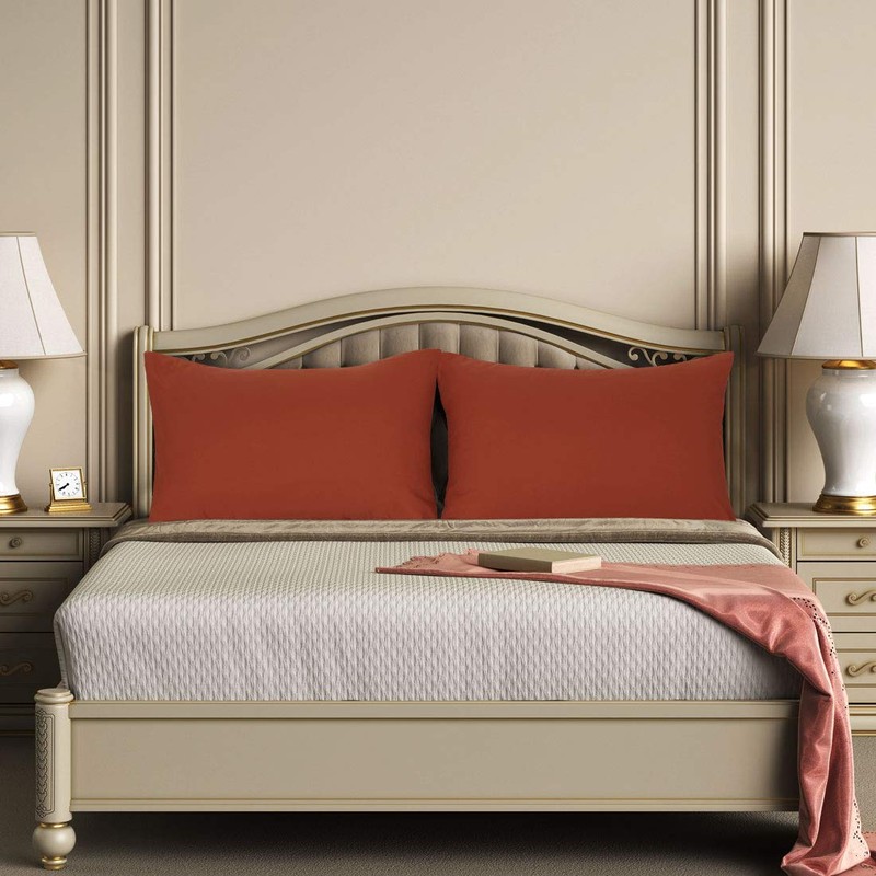 PiccoCasa 2 Packs Luxury 1800 Bedding Brushed Microfiber Pillow Cases