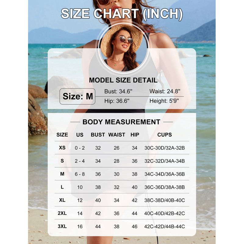 Blooming Jelly Women One Piece Swim Dress Tummy Control Swimsuits