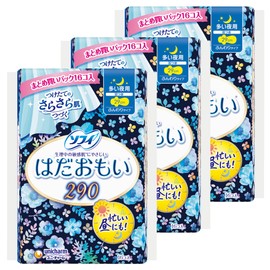Sophy Hadaomoi for Many Nights, with Wings, 11.4 inches (29 cm), 48 Packs (16 Packs x 3 Pieces) (Sanitary Supplies Napkins)