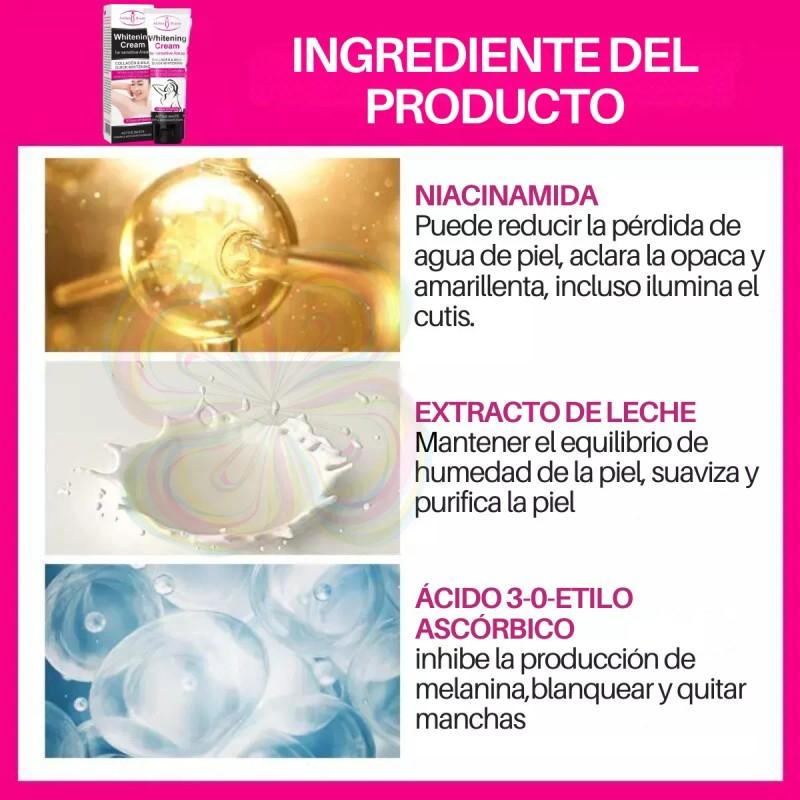 Universo en Linea Crema Blanqueadora Colágeno Y Leche Aichun Beauty