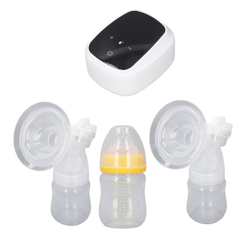 Electric Double Breastfeeding Pump 5 Levels Suction Less Noise Rechargeable