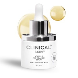 Clinical Skin- SUERO FACIAL ANTI ENVEJECIMIENTO La vitamina C se combina con vitamina E, glutatión, cafeína y ergotioneína para ofrecer esta fórmula  