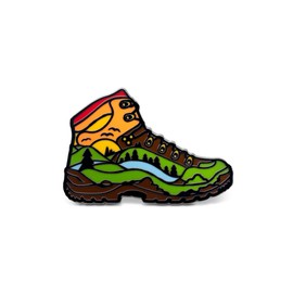 Winks For Days Hiked It Liked It Hiking Boot Hard Enamel Lapel Pin