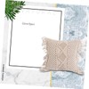 MERRYHAPY Unique Hand Woven Pillow Covers Linen Bolster Case Skin-Friendly