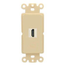 RiteAV - HDMI Port Wall Plate Decorative (Rocker) - [Ivory/Ivory]