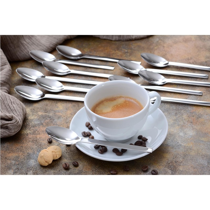 GRÄWE POESIE Dessert Spoons / Coffee Spoons 12 Pieces Stainless