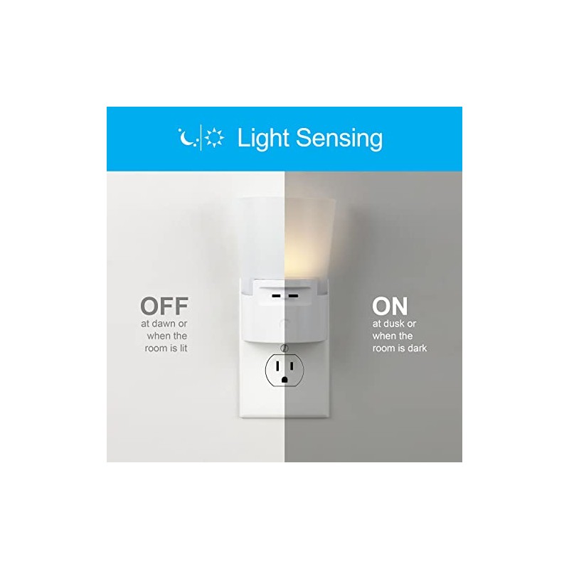 GE Ultrabrite Dimmable Sconce LED Night Light Plug-In, Energy Efficient,