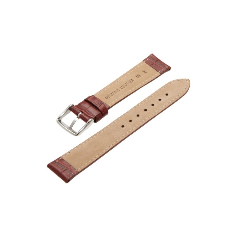 Hadley-Roma Men's 18mm Leather Watch Strap, Color:Beige (Model: MSM898RR-180)