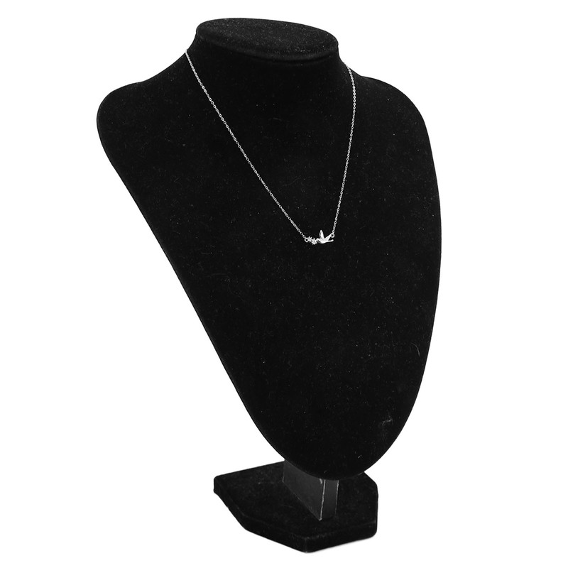 Silver Pendant Necklace Beautiful Elegant Adjustable Cute Dove Bird Pendant