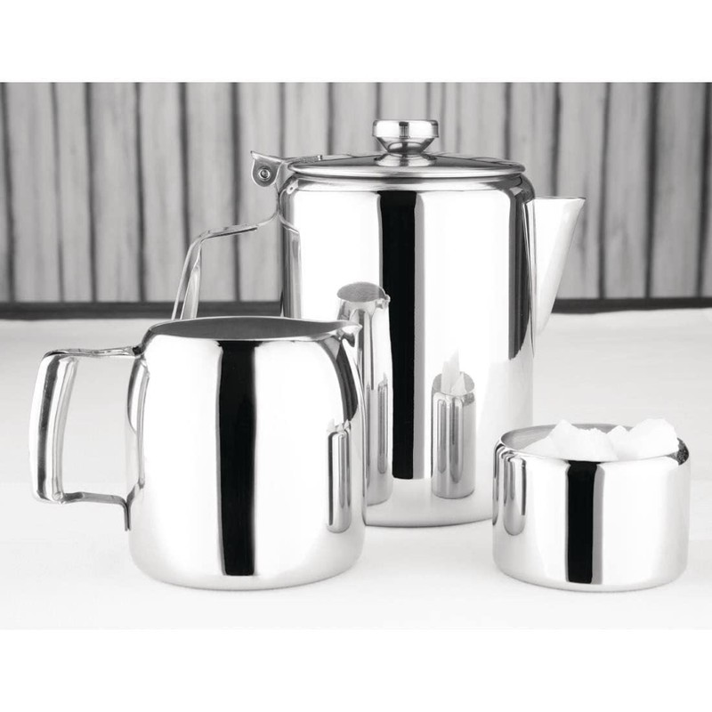 Olympia J728 Concorde Sugar Bowl, 5 oz. Capacity, Silver