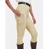 MoFiz Women's Silicone Full Seat Horse Riding Pants Zipper Pockets