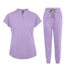 niaahinn Scrubs Set for Women Nurse Uniform Jogger Suit Stretch