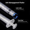 3ml/cc Syringe Measuring Tools 23G 25mm,Clear Graduations Suitable for Scientific