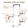 WAYES Adjustable Bed Rail Safety Bed Assist Rail Bed Safety