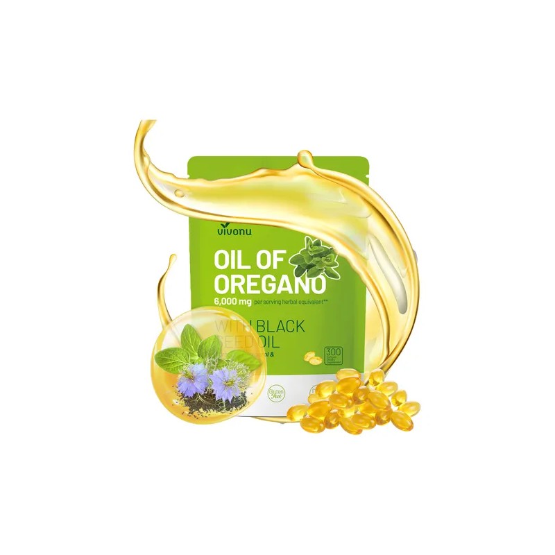 Vvivonu Aceite De Organo 6000mg 300 Cpsulas Sin Sabor