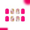 Pink Press on Nails Short Square Nails Press on with