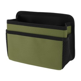 INFINAUTO Car Trash Can Car Door Back Seats 7.5" Length 2.8" Width 5.5" Height Auto Trash Bin Fabric Dark Green Hanging