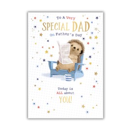 Words 'n' Wishes Father's Day Card for Dad, Sentimental Card for Father's Day, 23.5 x 16.5 cm,
