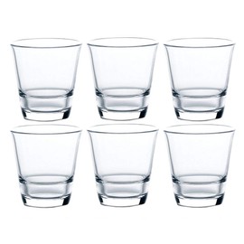 Toyo Sasaki Glass Tumbler Glass, Spash, Approx. 7.4 fl oz (210 ml), 6 Pieces, Made in Japan, Dishwasher Safe, Clear, Break-Resistant, Tumbler Glass, Cup, Beer Glass, Highball Glass, P-52103HS