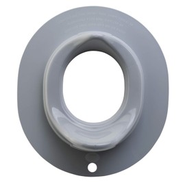 Rotho Babydesign Bella Bambina Toilet Seat - Children's Toilet Seat in Grey - Sustainable Toilet Seat for Children with Non-Slip Design