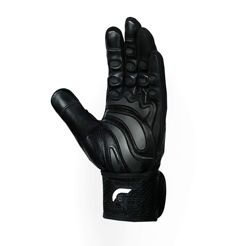 Elite Leather Gym Gloves with Built in 2" Wide Wrist