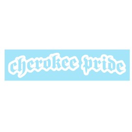 Cherokee Pride Vinyl Window Decal Sticker - White Native Tribe Tribal Pride