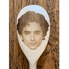 Timothee Chalamet's Face Engraved on a Wooden Spoon Joke Gift