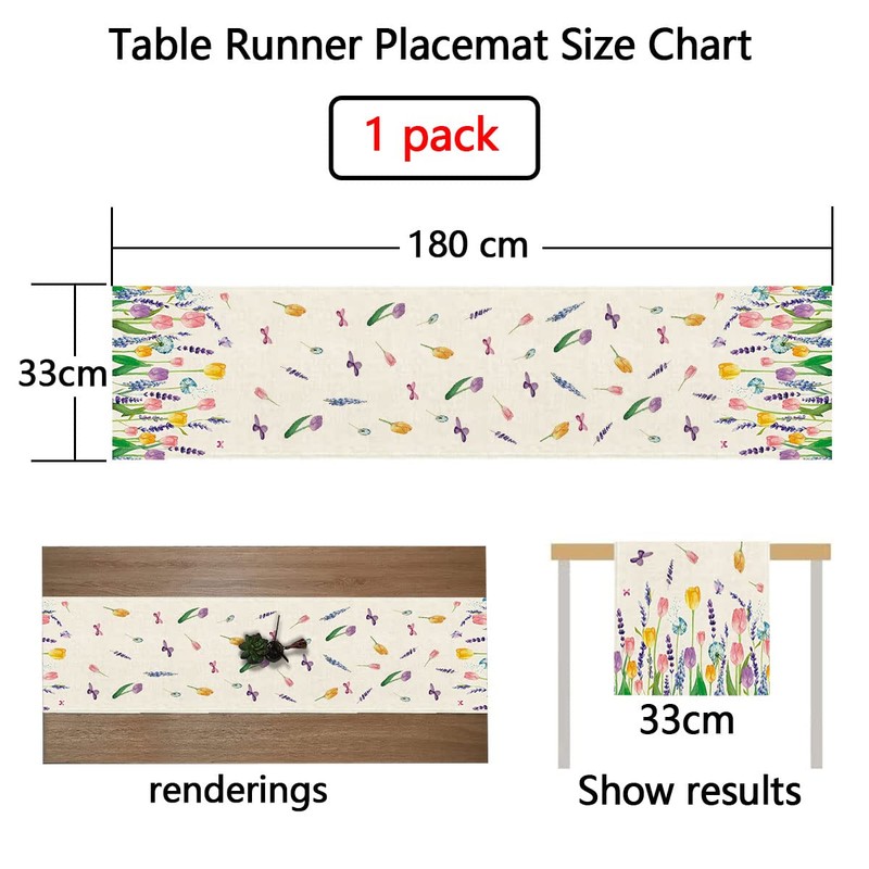 Modern Table Runner Spring Modern Table Runner Linen Table Runner
