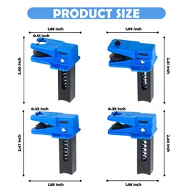 4PCS Car Brake Line Plug,4 Sizes Brake Line Clamps to Avoid Oil Spills in Servicing with Spring Design,Professional Car Accessories Brakes Lines Plugs without Harming Lines