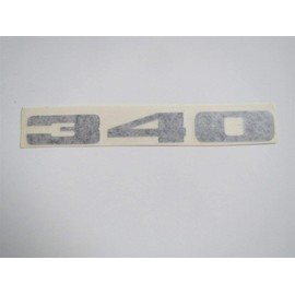 1971 1972 PLYMOUTH GTX SATELLITE 340 FRONT FENDER DECAL - BLACK