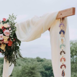 JSDDE 7 Chakra Hanging Decoration Sun Catcher Tree of Life Pendant Hanging Window Decoration Hanging Feng Shui Lucky Charm Hanging Ornament for Wall Window Car (7 Chakra)