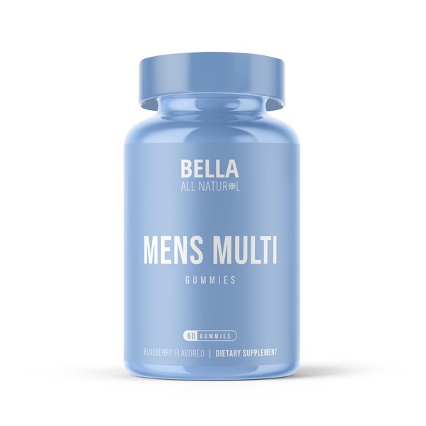 Bella All Natural Mens Multi Gummies, Blueberry Flavored, 60ct
