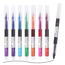 EYEYE 0.7mm Rollerball Pens Multicolor, 8 Assorted Colors Medium Point Quick Dry Liquid Ink Pen Fine Point Smooth Writing Pens for Journaling, Note Taking, Office, School, Doodling & Gifts