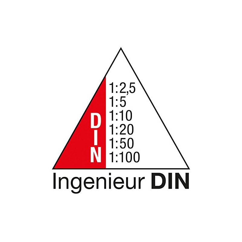 Wedo 52 55002 30 cm Engineer’s Triangular Scale