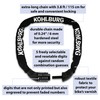 KOHLBURG Extra Long Bicycle Combination Lock - 3.8 ft Chain