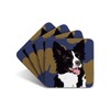 Border Collie - Set of 4 Coasters - Leslie Gerry