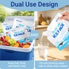 Belinlen 6 Pack Reusable Ice Packs for Cooler, Long Lasting