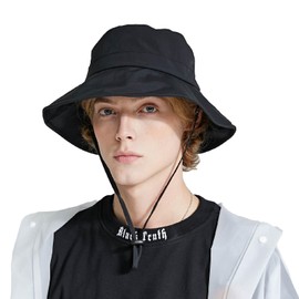 YAPJEB Bucket Hat, Safari Hat, Men's, Sun Protection Hat, UV Protection, UPF 50+, Fishing Hat, Lightweight, Stylish, Small Face, Breathable, Adjustable Drawstring, For Outdoor Activities, Mountain