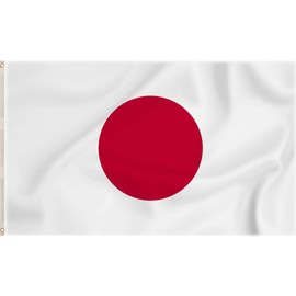 Storm&Lighthouse Japan Flag Asian Flags Japanese 5ft x 3ft with Eyelets