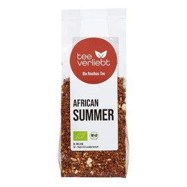 teeverliebt - Organic Rooibos Tea African Summer 100 g I Loose Organic Redbush Tea I Exotic Taste of Orange & Mango I From Controlled Organic Cultivation I 100 g