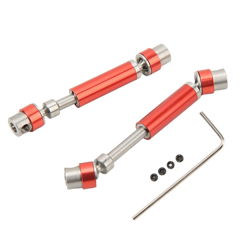 2PCS Front Rear Center Drive Shaft Aluminum Alloy Wear Resistant