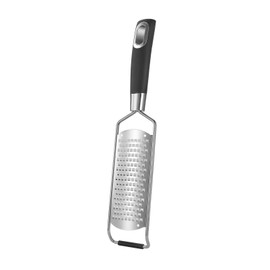 Royal Cuisine Stainless Steel Cheese Grater with Handle & Shredder Handheld Kitchen Grater Manual Grater Parmesan Cheese, Gingers, Garlic, Lemon Zester (Small)