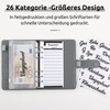KONVINIT Budget Planner German, A6 Budget Binder with Money Envelopes