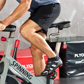 Mens Cycling Shoes Size 15-2 & 3 Bolt Cleat Spin Bike Shoes - Compatible with Peloton Shimano SPD Clips - for Indoor Outdoor Road Bicycle- Black/White 12