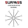 Surpass 10 Pack 2'' Ultra-Quiet Nylon Garage Door Rollers 7"