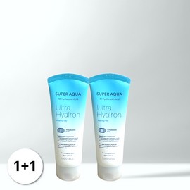 Missha [1+1] Missha Super Aqua Ultra Hyalon Peeling Gel Face Scrub 100ml x 2 / [1+1] 미샤 슈퍼 아쿠아 울트라 히알론 필링젤 페이스 스크럽 100ml 2개