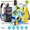 Mochila impermeable con correas y bolsillos, bolsa seca flotante para