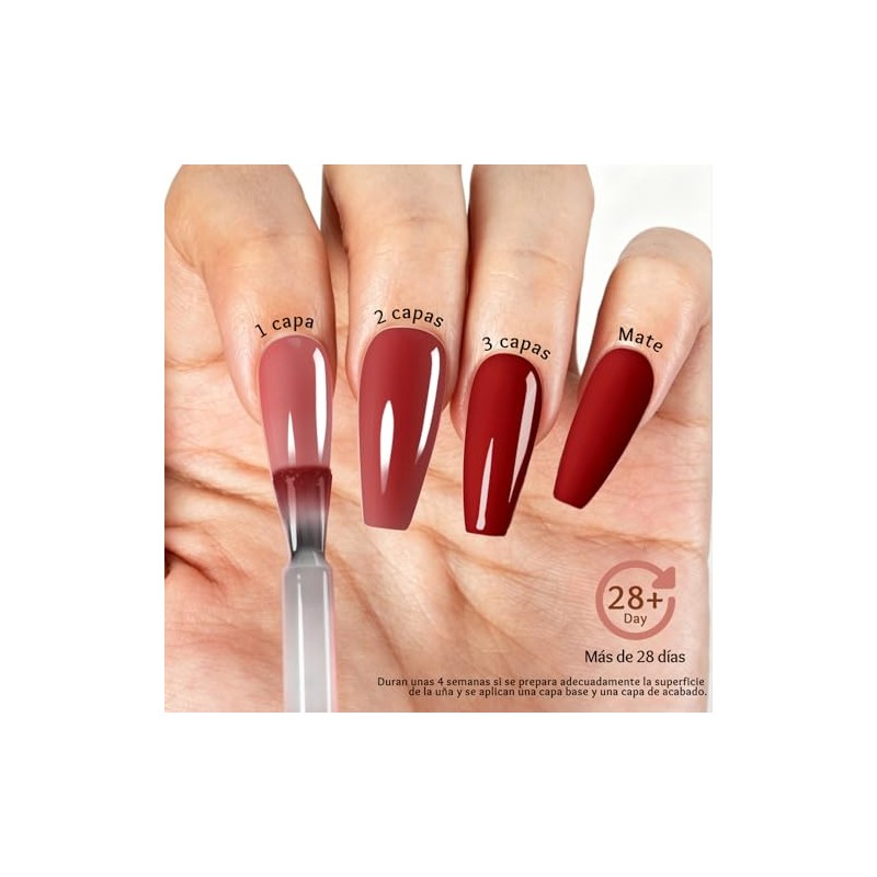 CHERIMOYA Esmalte Gel Alta Pigmentación UV/LED 8ML-Rojo Clásico